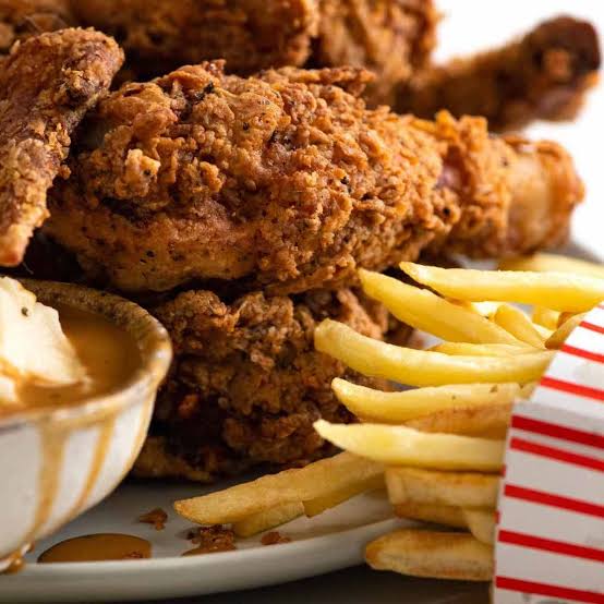 Kombo crispy dengan kentang
